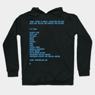 War Games – Global Thermonuclear War Hoodie